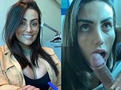 젖은 구강 성교에서 파트너의 거시기를 빨고 있는 다니엘라 부에노