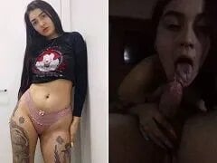 마리 린 문신한 님펫이 맛있는 오럴을 선사합니다.